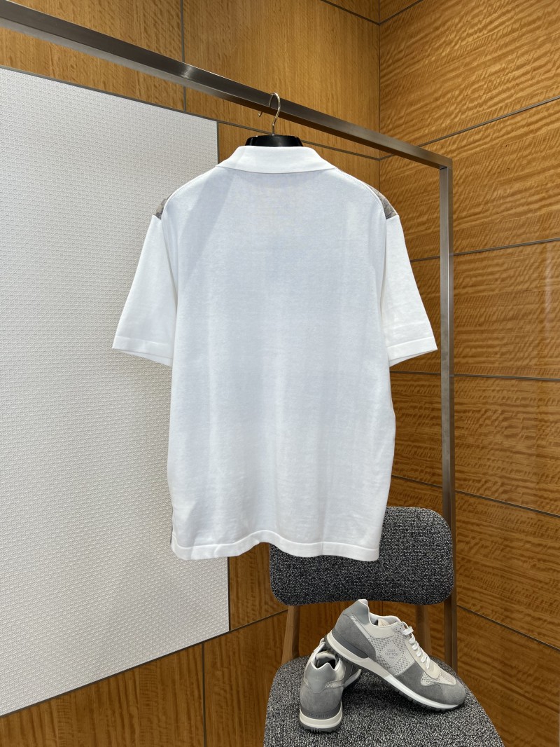 LV Check Jacquard Knit Short-Sleeve Shirt 1