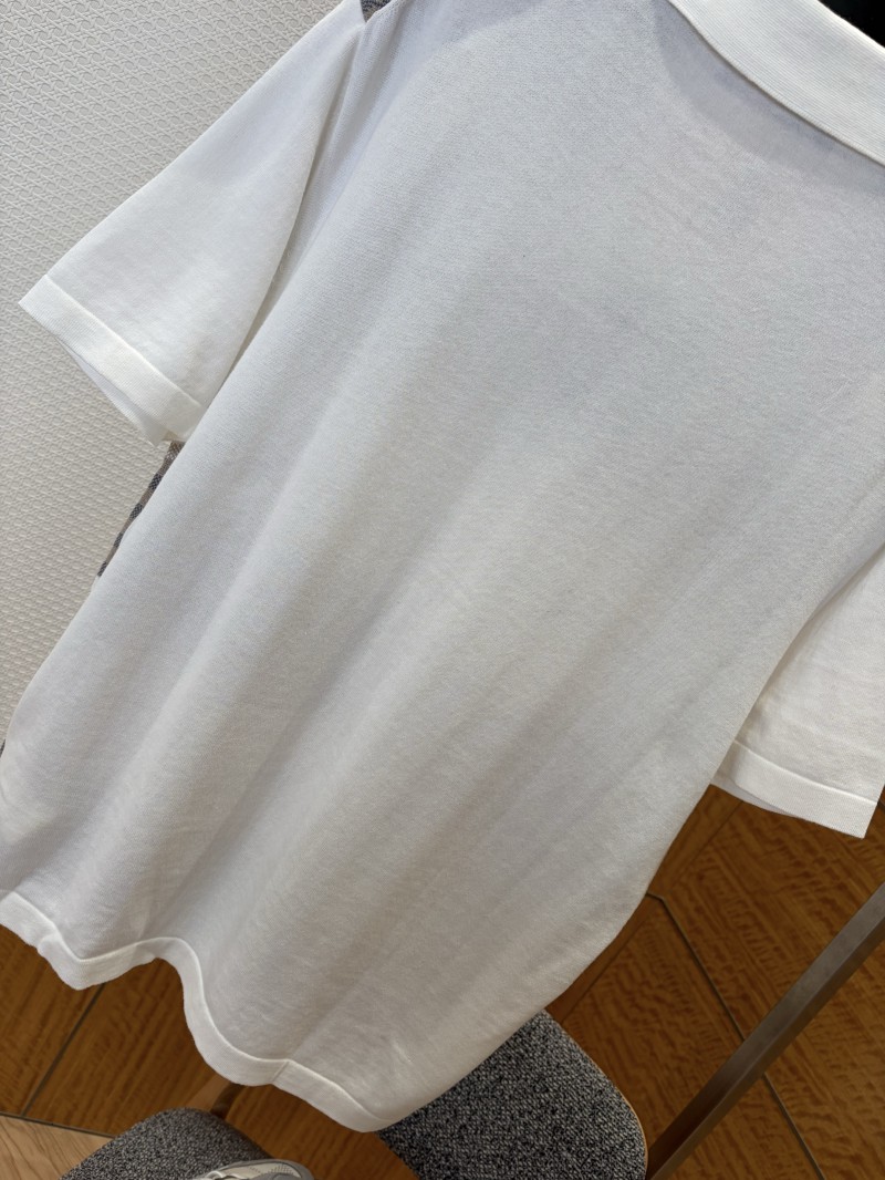LV Check Jacquard Knit Short-Sleeve Shirt 6