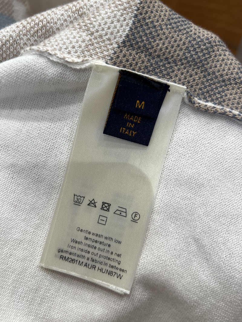 LV Check Jacquard Knit Short-Sleeve Shirt 8