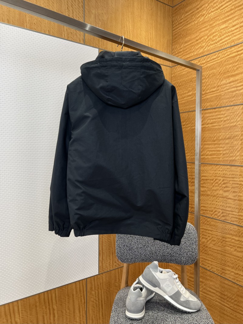 Gucci Solid Color Stand Collar Reversible Jacket 1 1