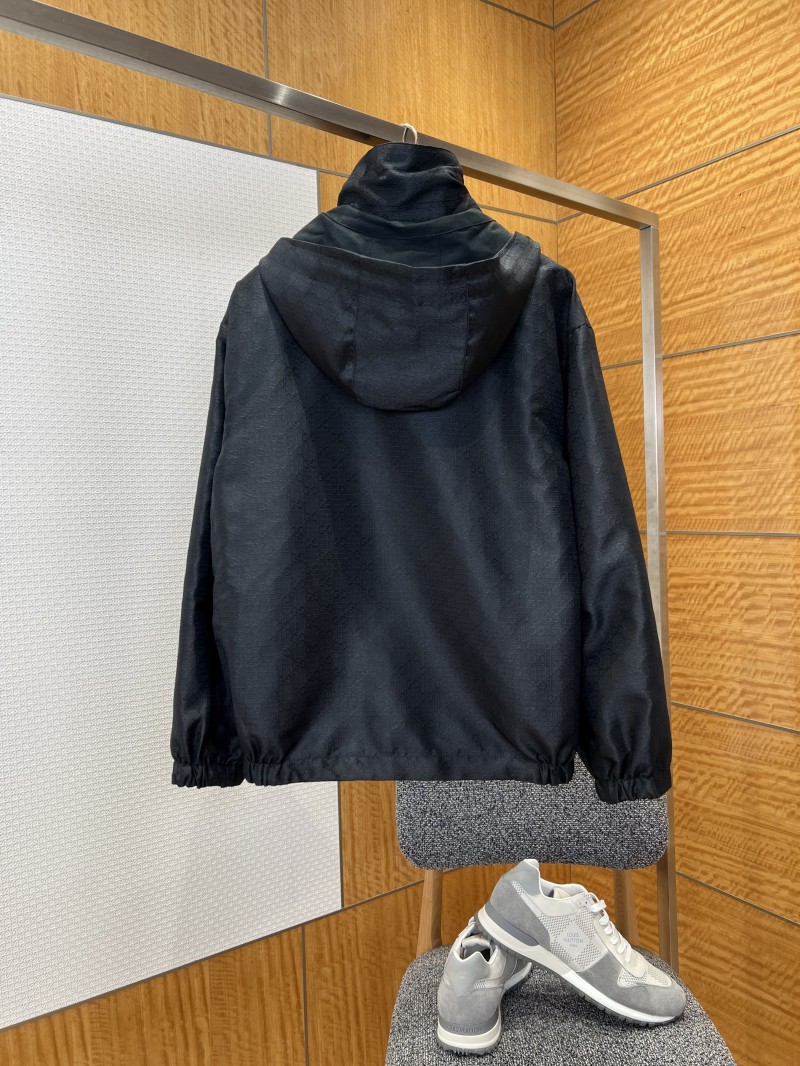 Gucci Solid Color Stand Collar Reversible Jacket 1 3