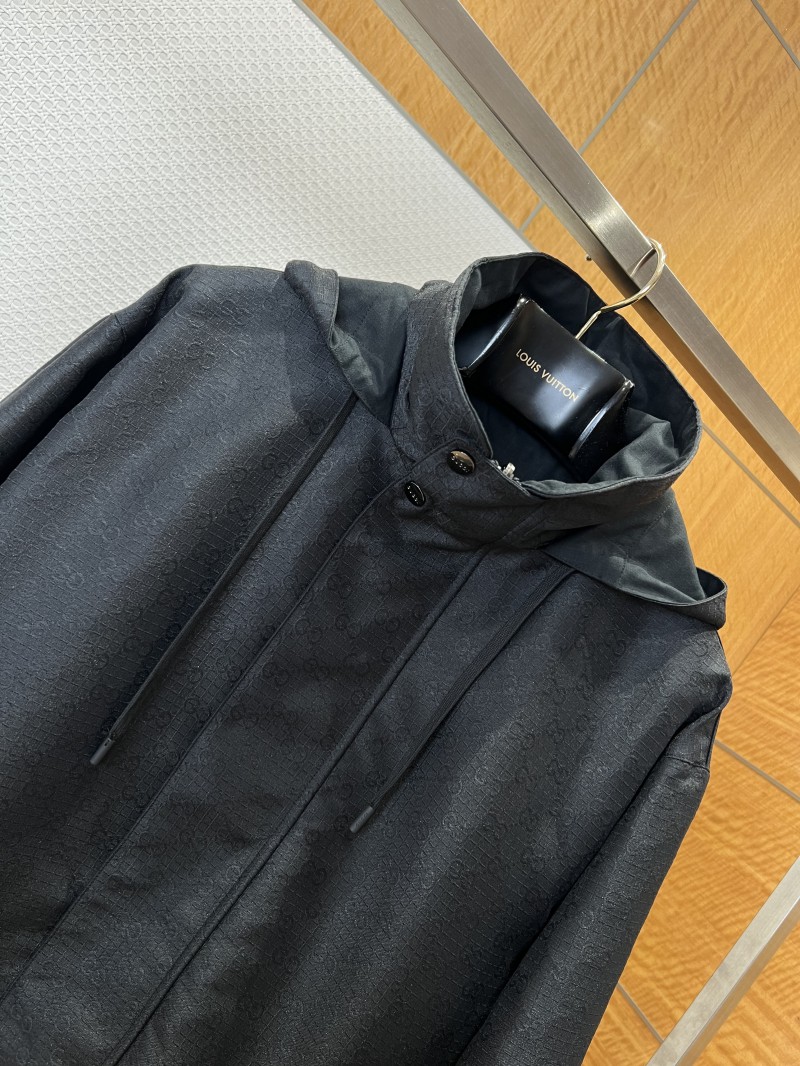 Gucci Solid Color Stand Collar Reversible Jacket 1 4