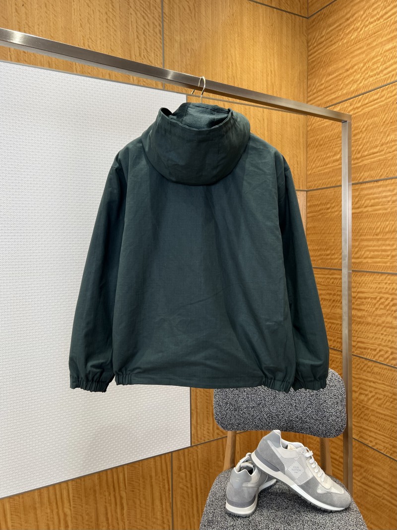 Gucci Solid Color Stand Collar Reversible Jacket 2 3