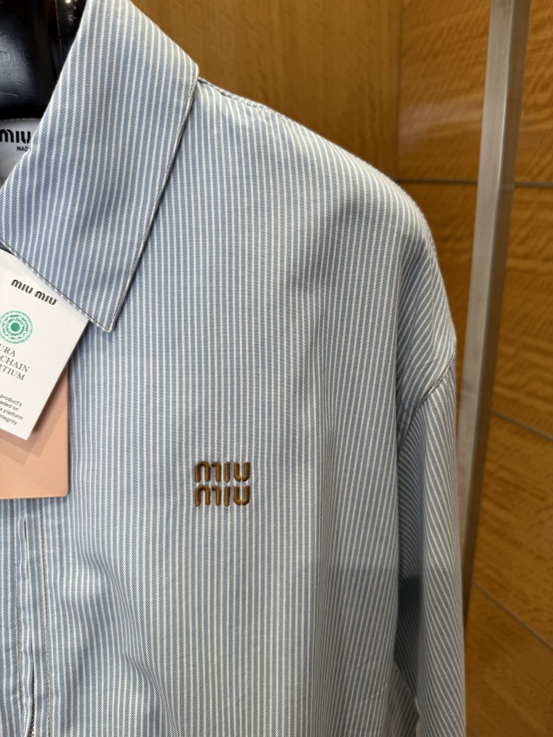 Miu Miu Embroidered Stripe Lapel Jacket 3