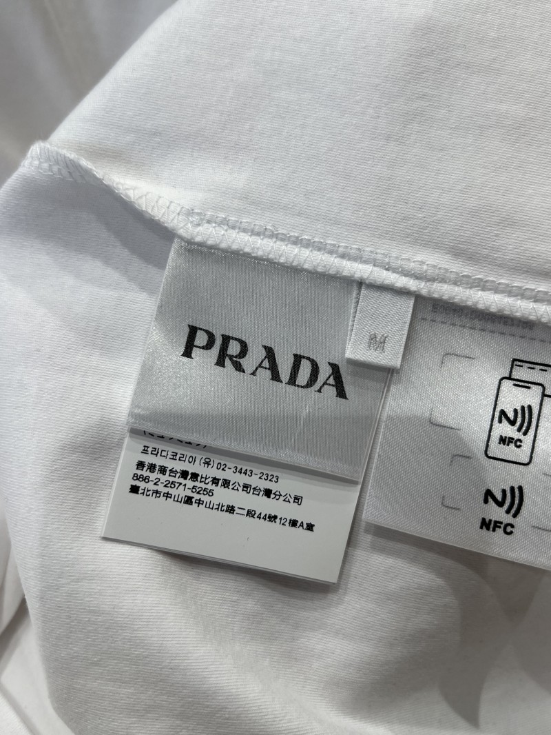 Prada Classic Triangle Logo Crew Neck Short Sleeve T-Shirt 1 8