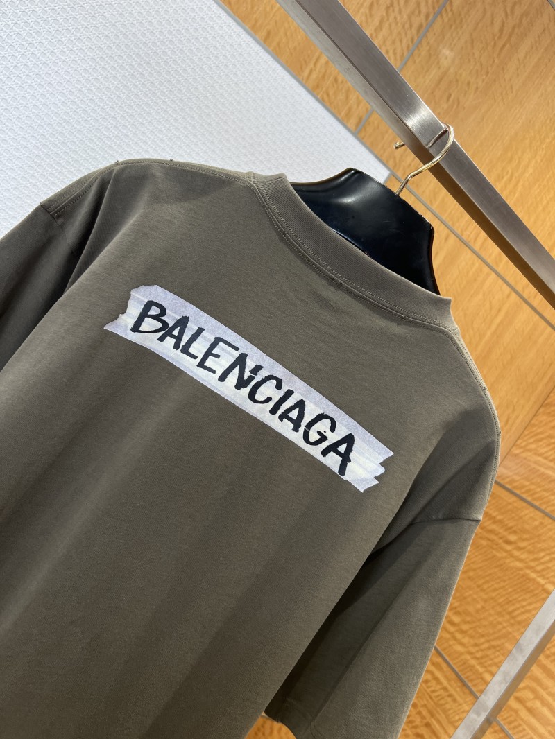 Balenciaga Letter Print Short-Sleeve T-Shirt 5