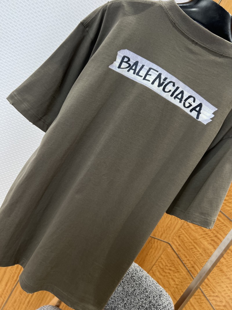 Balenciaga Letter Print Short-Sleeve T-Shirt 6