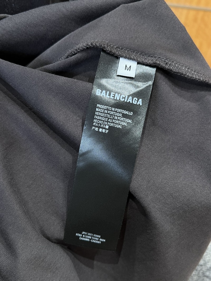 Balenciaga Plain Knit Printed Short-Sleeve T-Shirt 1 8