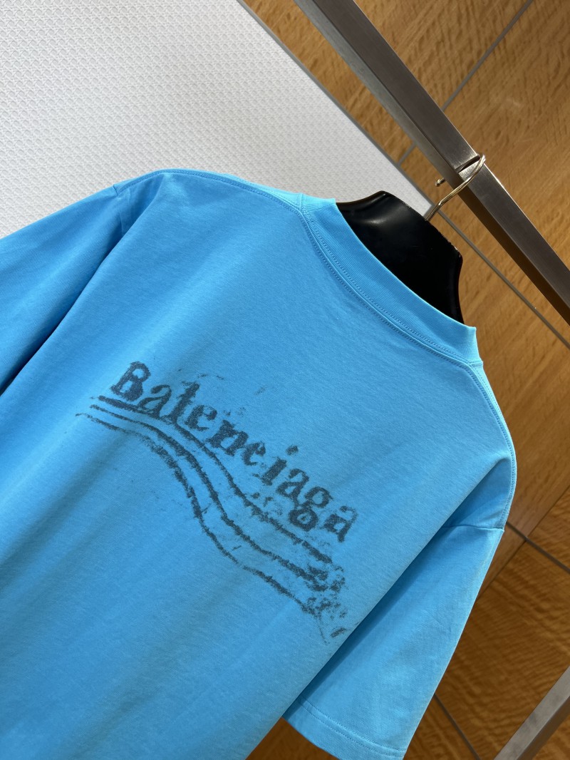 Balenciaga Plain Knit Printed Short-Sleeve T-Shirt 2 5