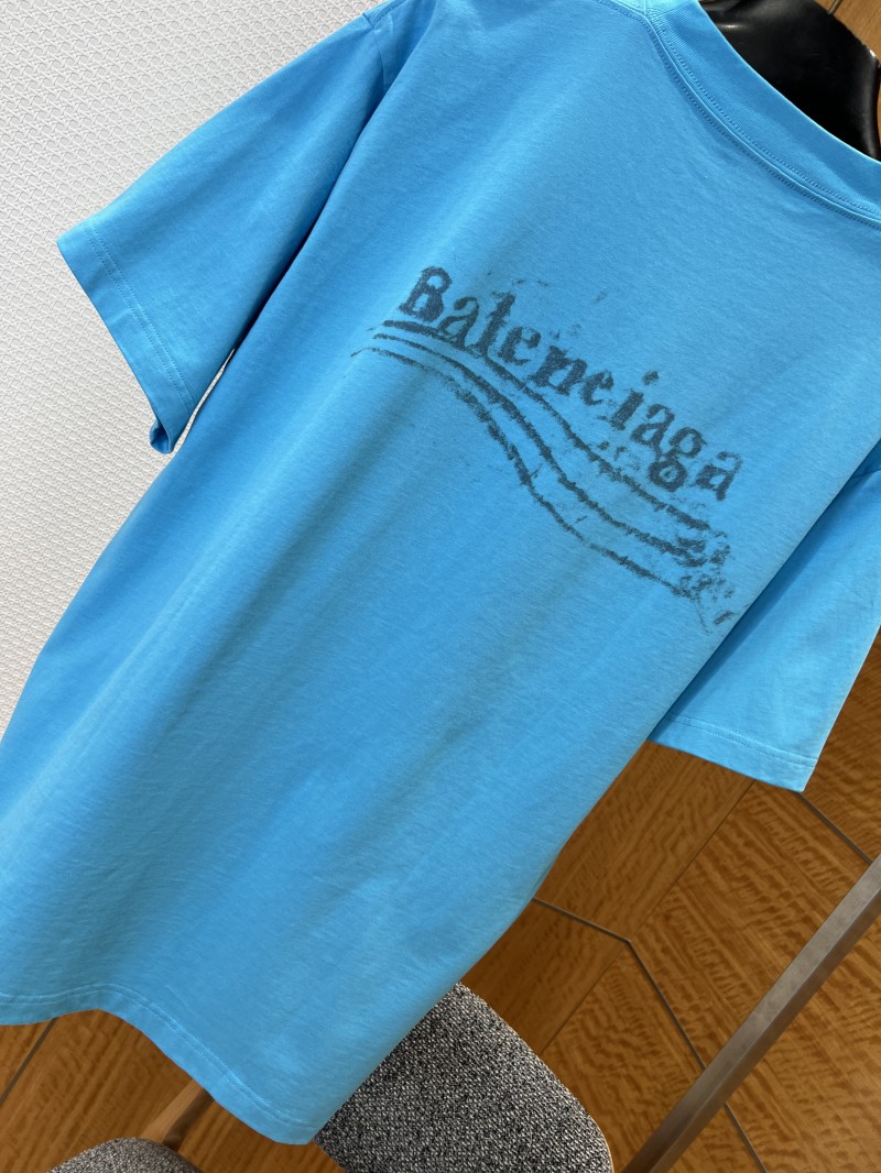 Balenciaga Plain Knit Printed Short-Sleeve T-Shirt 2 6
