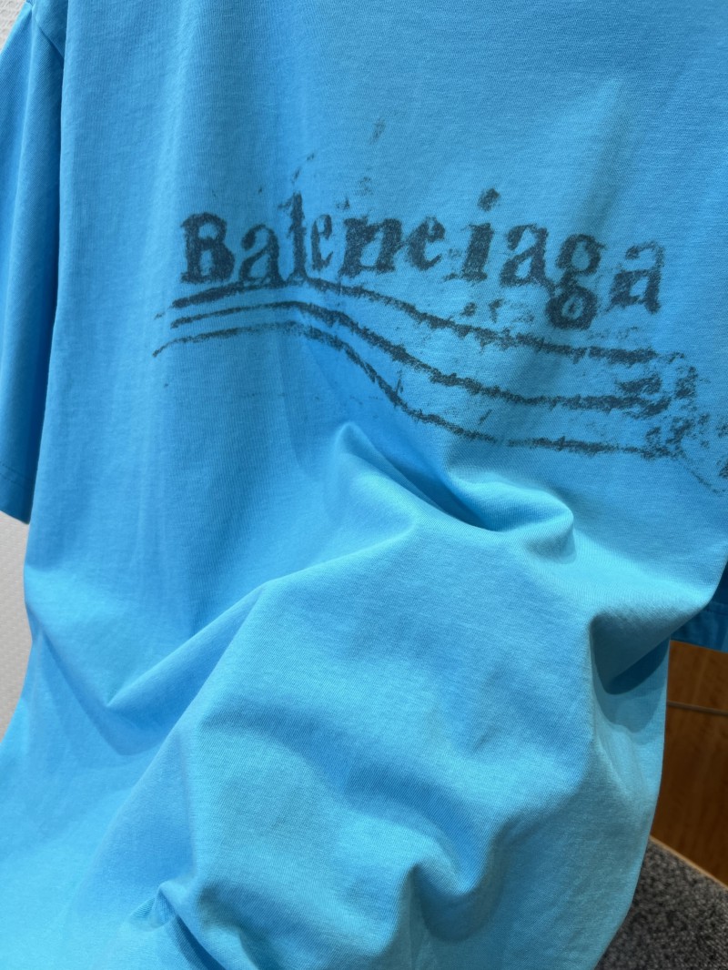 Balenciaga Plain Knit Printed Short-Sleeve T-Shirt 2 7
