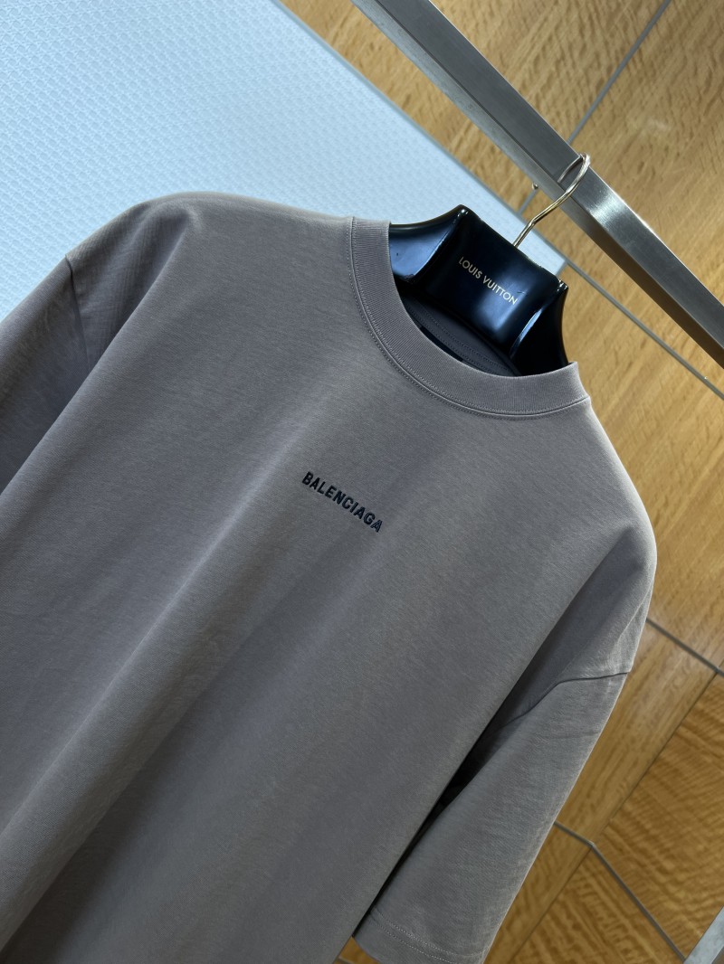 Balenciaga Color-Block Embroidered Crew Neck Short-Sleeve T-Shirt 2 2