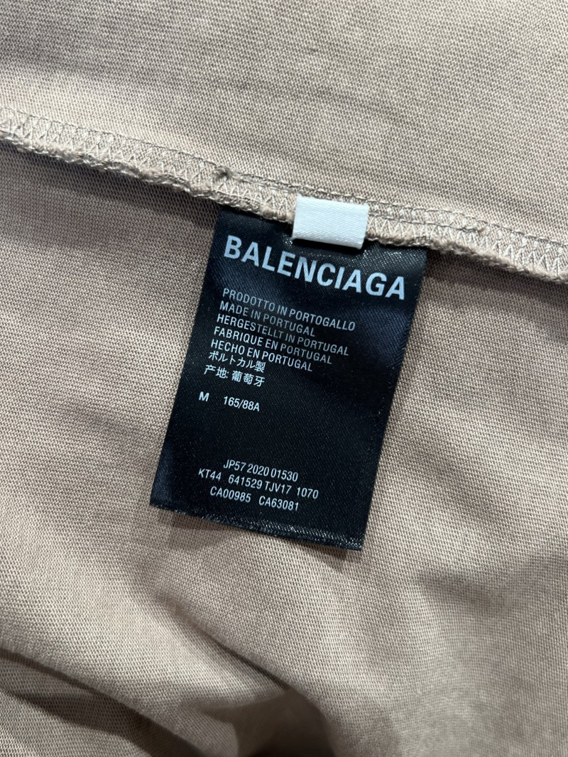 Balenciaga Color-Block Embroidered Crew Neck Short-Sleeve T-Shirt 2 8