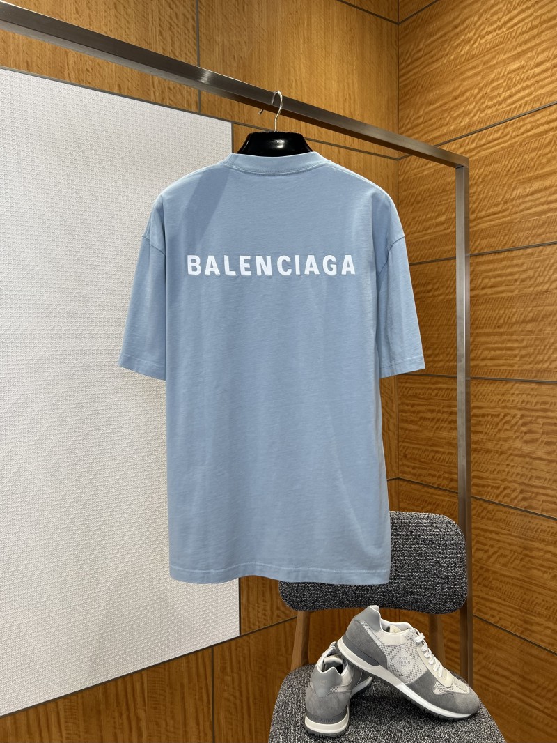 Balenciaga Color-Block Embroidered Crew Neck Short-Sleeve T-Shirt 3 1
