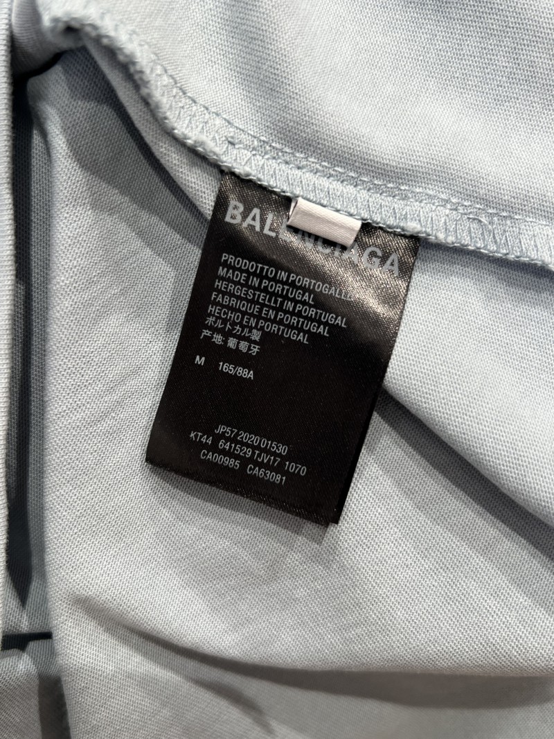 Balenciaga Color-Block Embroidered Crew Neck Short-Sleeve T-Shirt 3 8