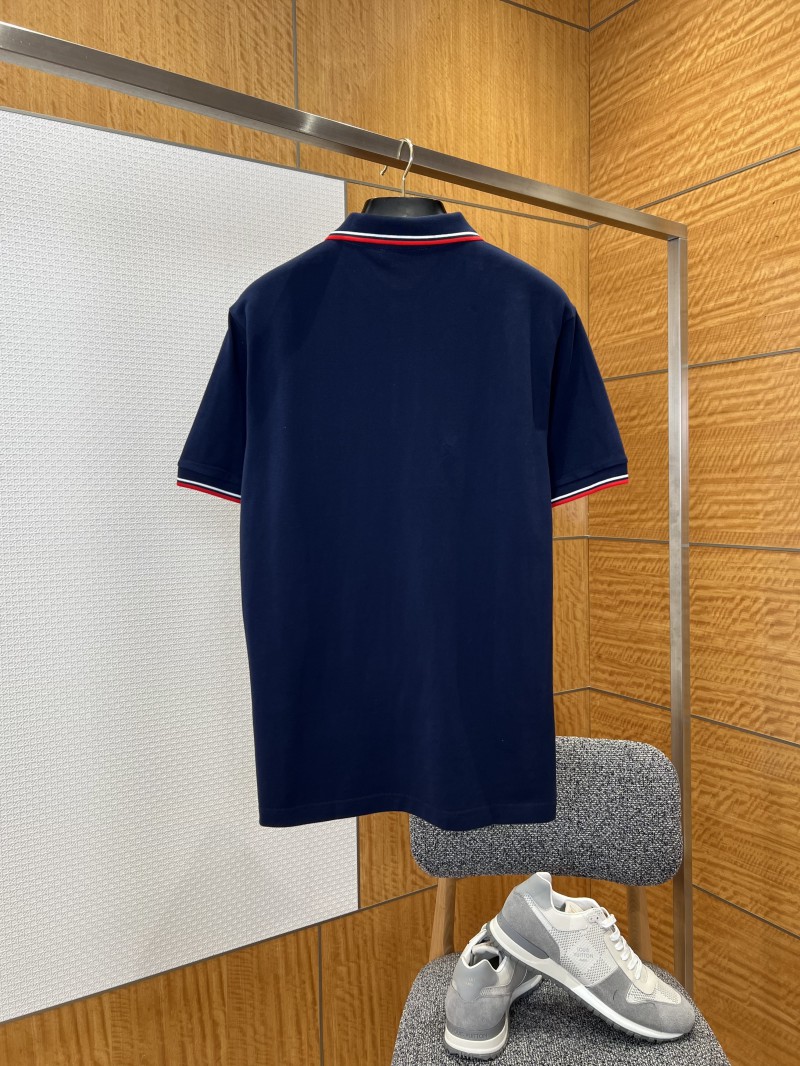 Prada Logo Micro-Logo Striped Short-Sleeve Polo Shirt 2 1
