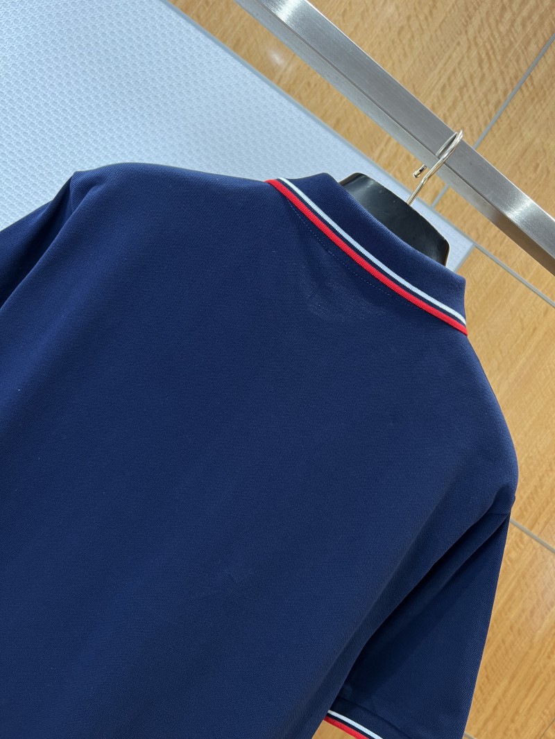 Prada Logo Micro-Logo Striped Short-Sleeve Polo Shirt 2 5