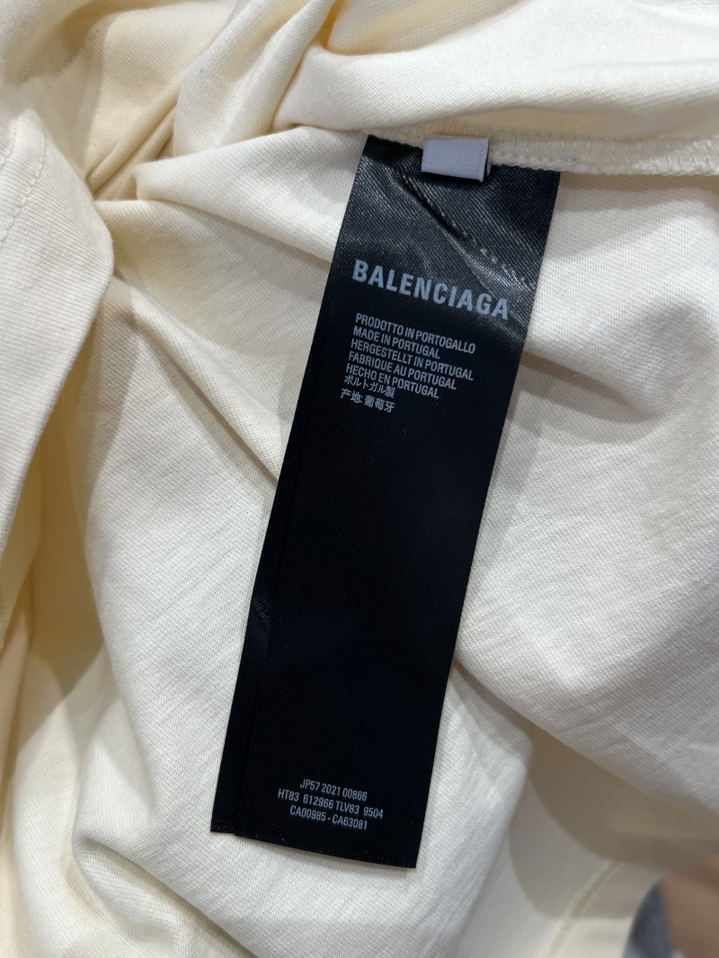 Balenciaga Embroidered Logo Crew Neck Short Sleeve T-Shirt 1 8