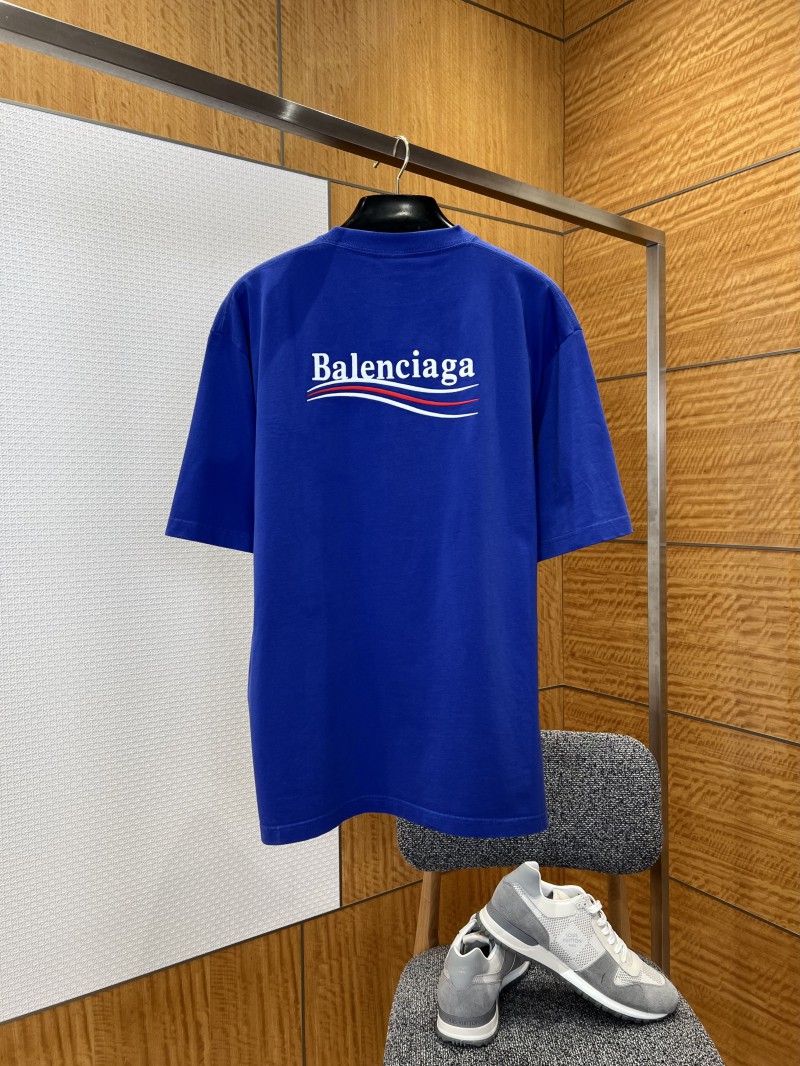 Balenciaga Embroidered Logo Crew Neck Short Sleeve T-Shirt 3 1