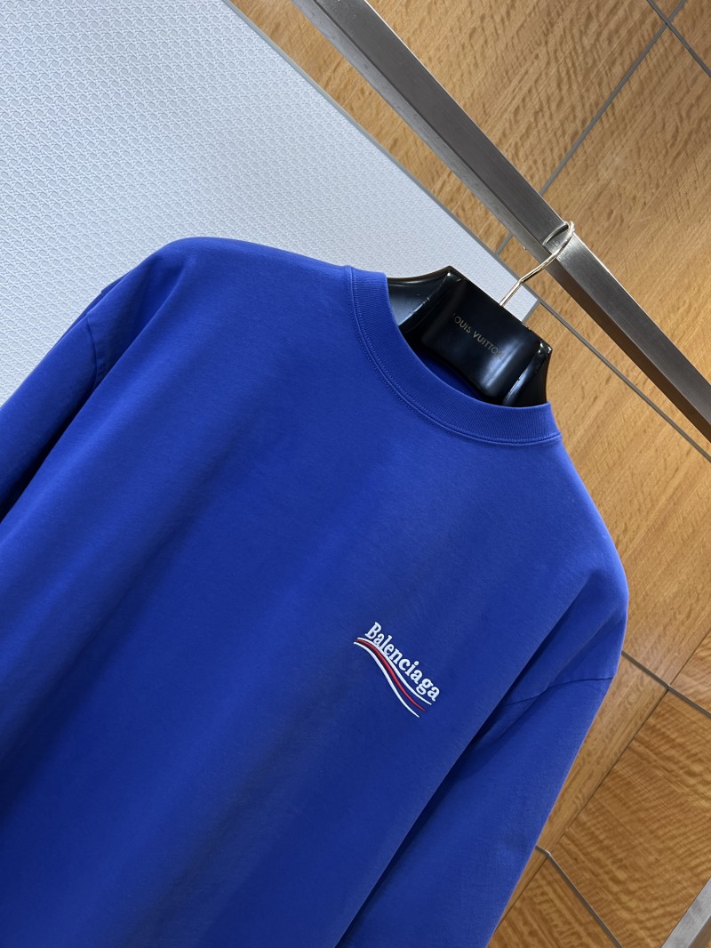 Balenciaga Embroidered Logo Crew Neck Short Sleeve T-Shirt 3 2