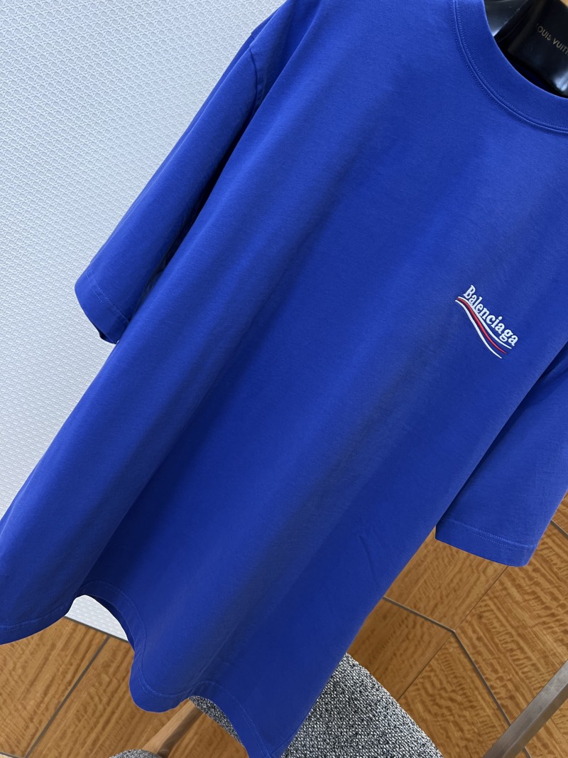 Balenciaga Embroidered Logo Crew Neck Short Sleeve T-Shirt 3 3