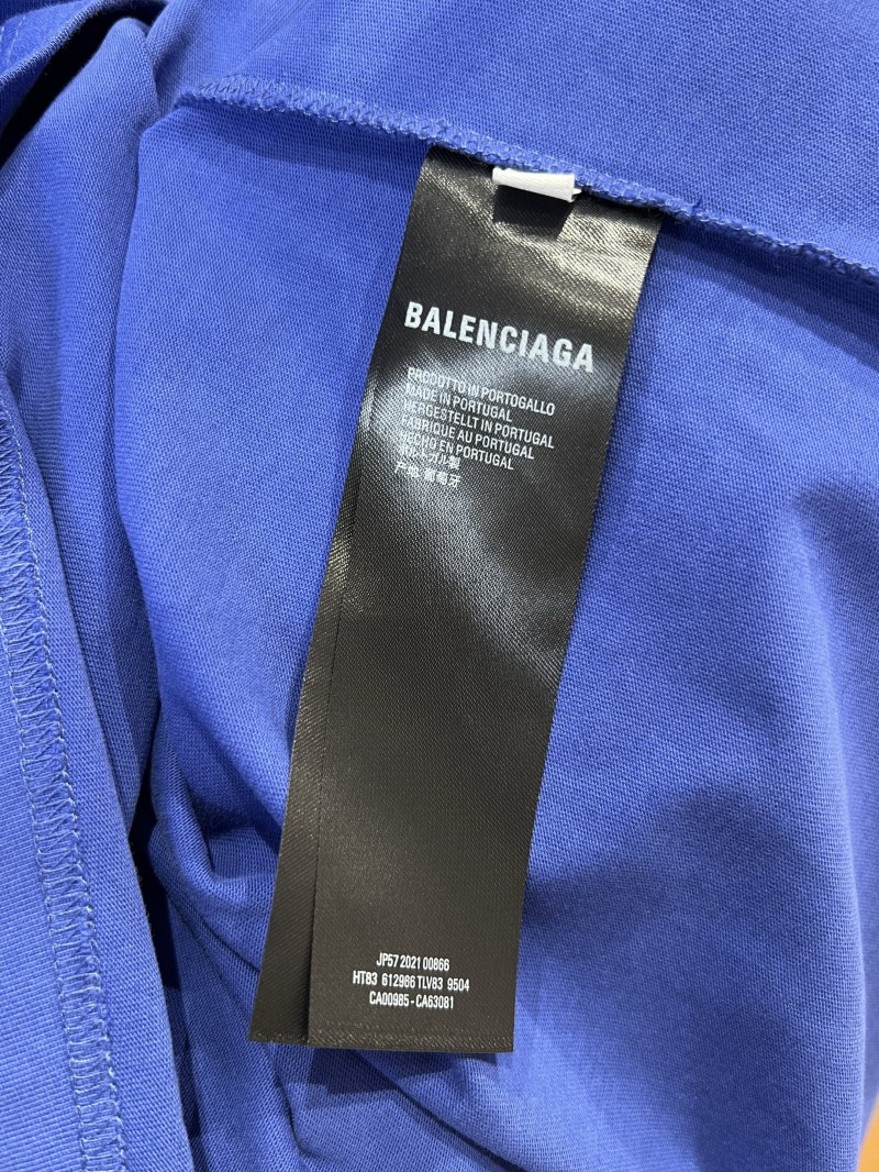 Balenciaga Embroidered Logo Crew Neck Short Sleeve T-Shirt 3 8