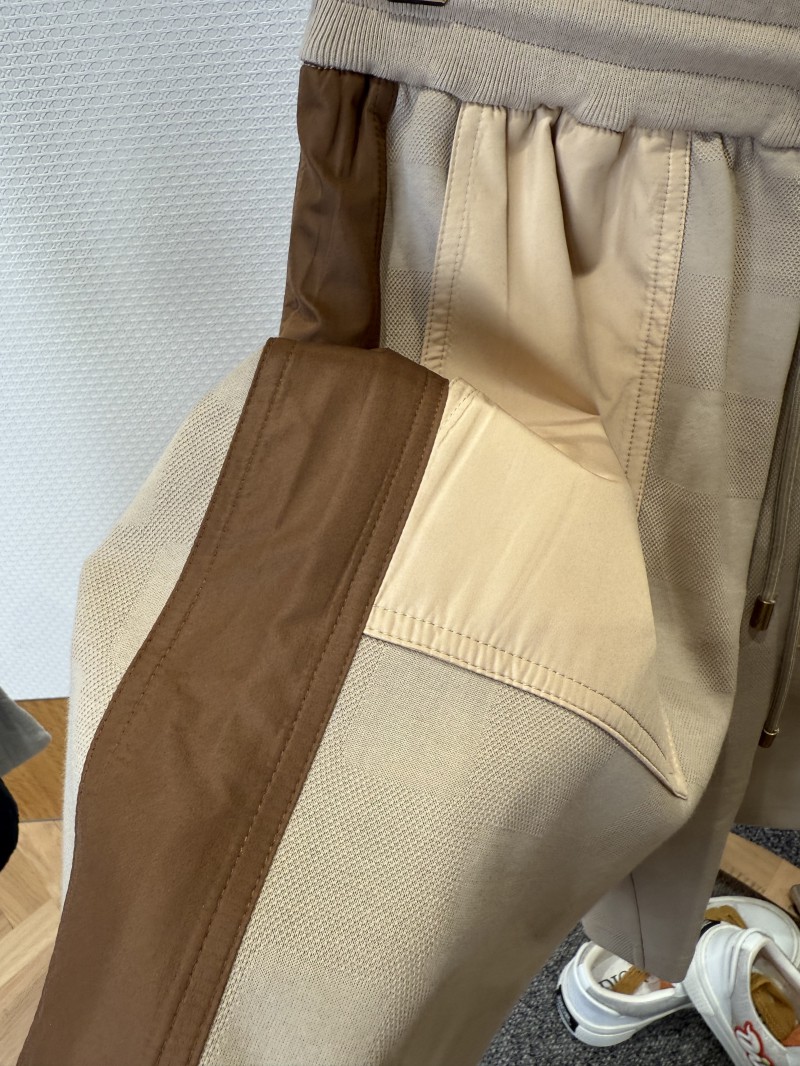 LV Patchwork Wide-Leg Casual Shorts 4