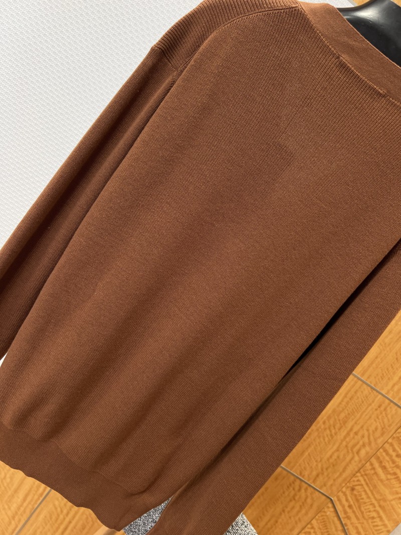 LV Leather Label Knit Cardigan 6