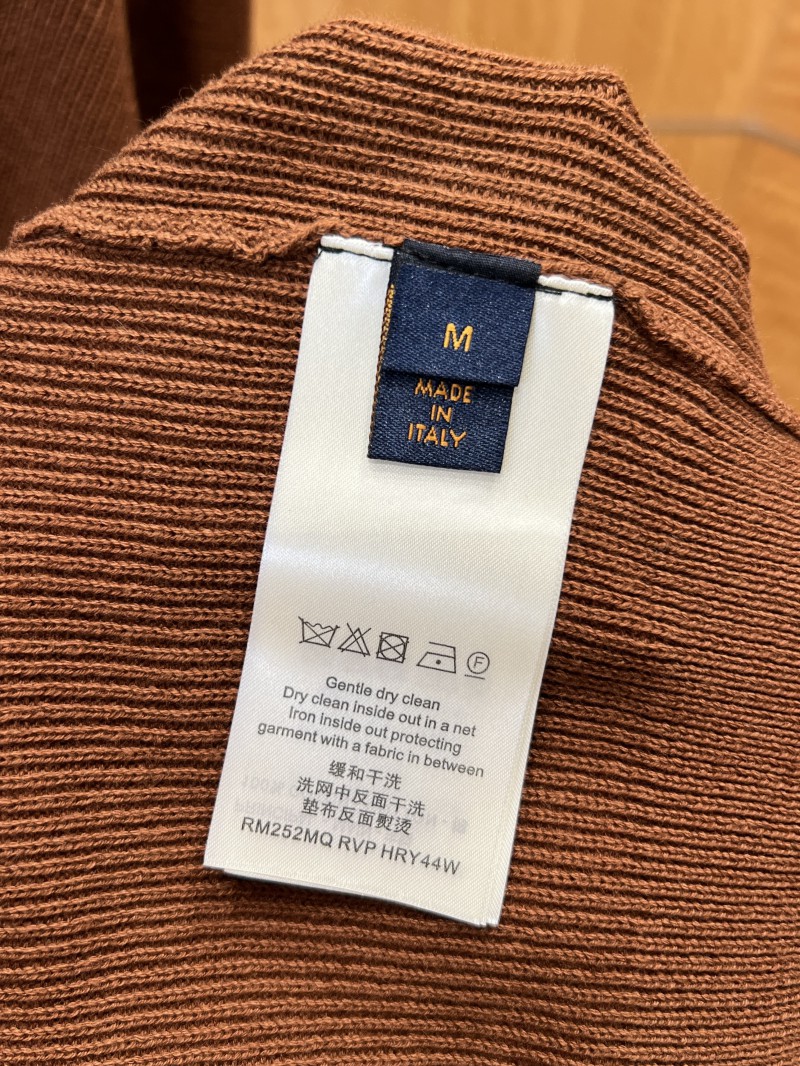 LV Leather Label Knit Cardigan 8