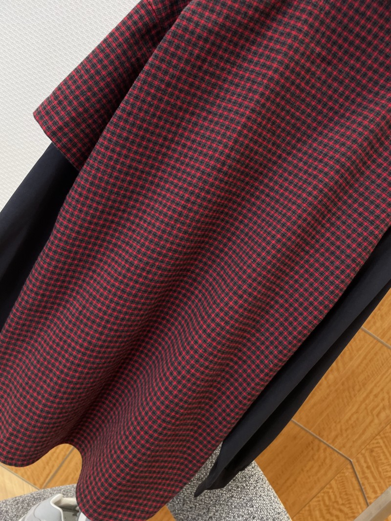 Balenciaga Embroidered Patchwork Plaid Collared Shirt 6