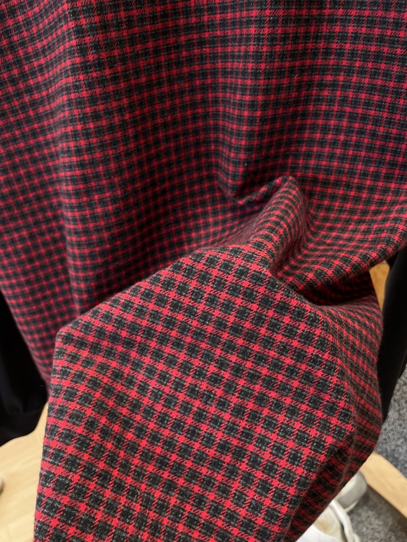 Balenciaga Embroidered Patchwork Plaid Collared Shirt 7