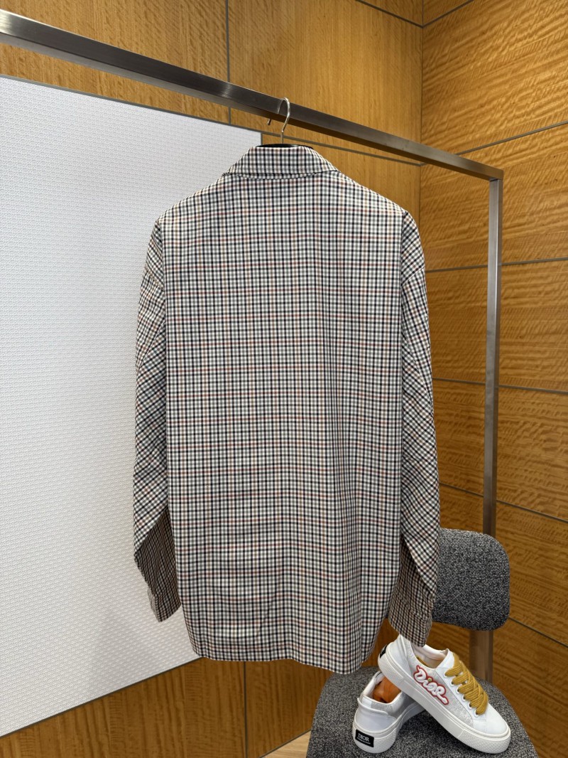 Balenciaga Checkered Pocket Zipper Jacket Coat 1