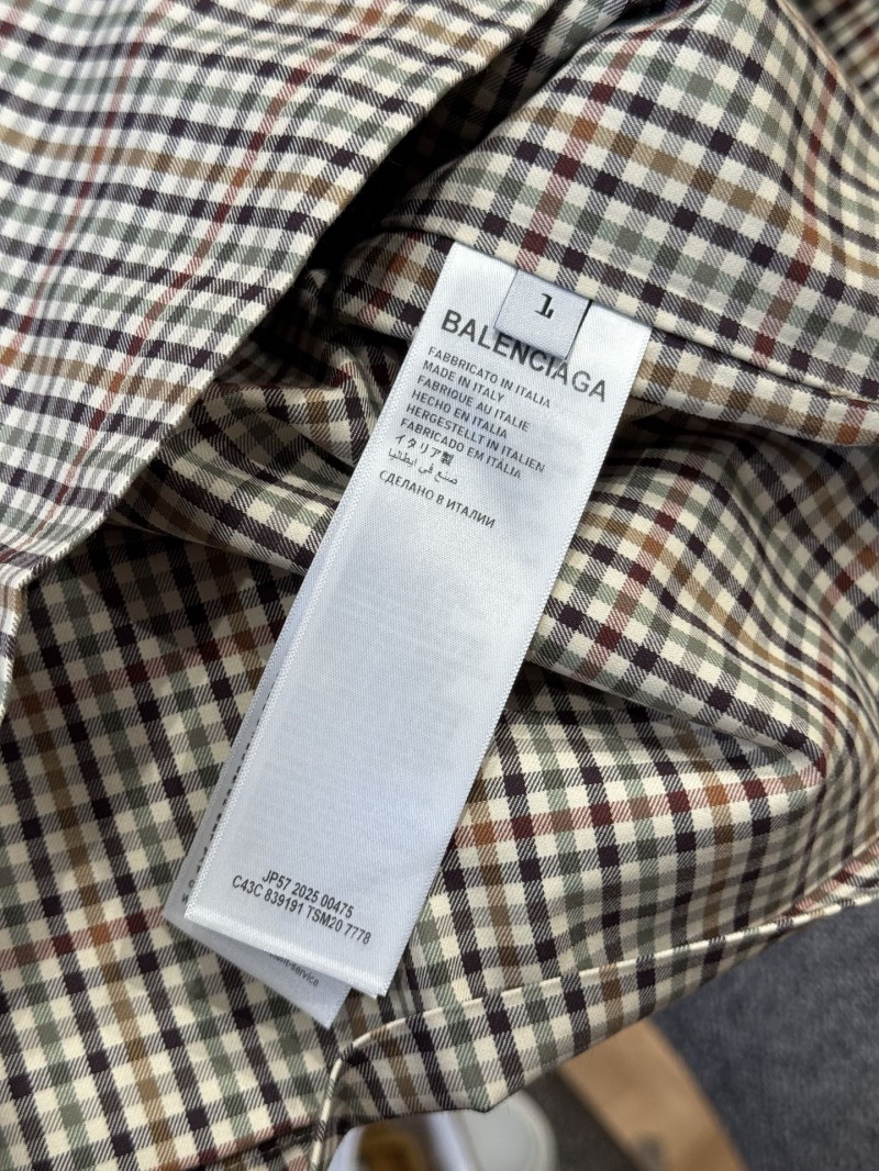 Balenciaga Checkered Pocket Zipper Jacket Coat 8