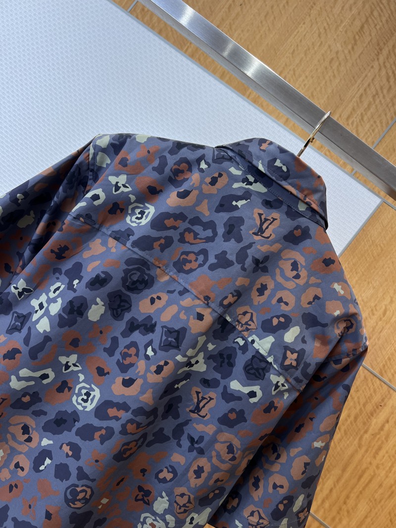 LV Floral Camouflage Print Short-Sleeve Shirt 5