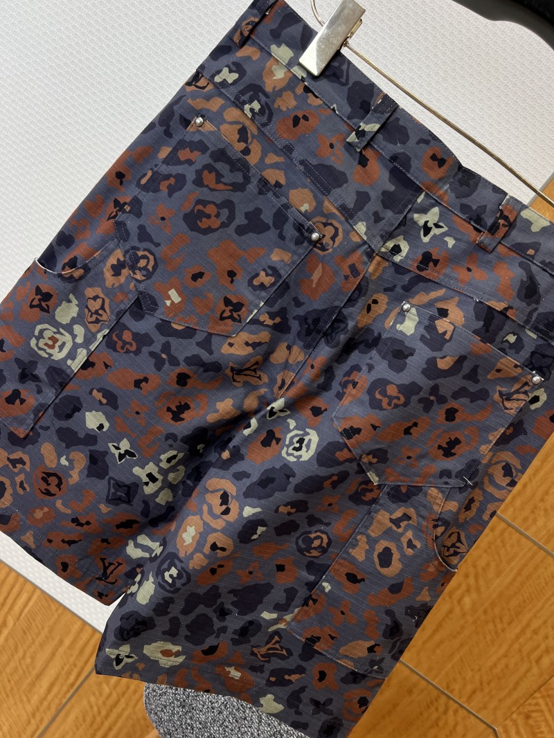 LV Workwear Leopard-Print Floral Shorts 6