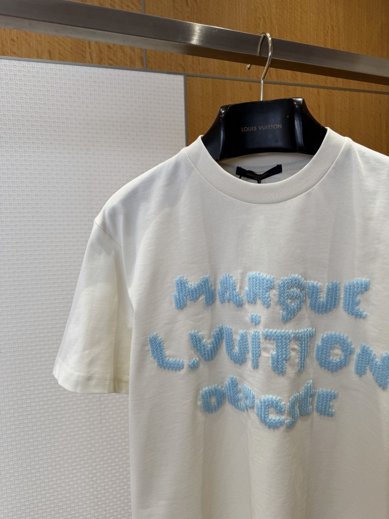 LV Crew Neck Letter Print Short-Sleeve T-Shirt 2