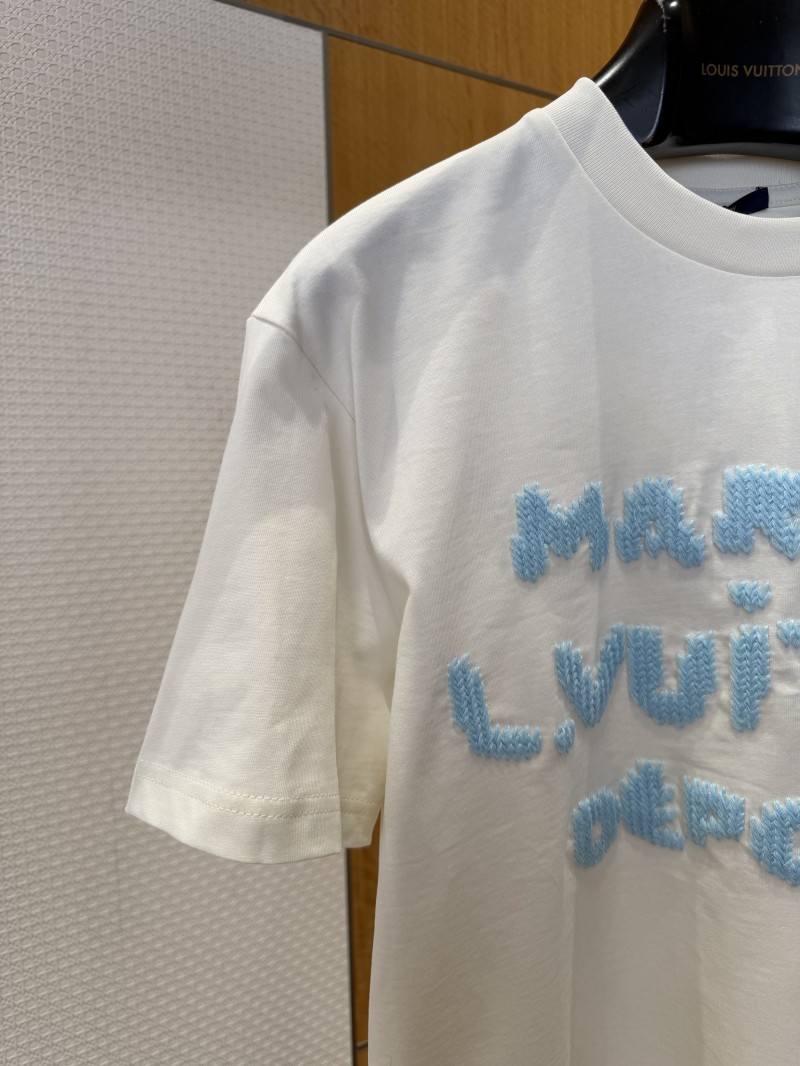 LV Crew Neck Letter Print Short-Sleeve T-Shirt 3