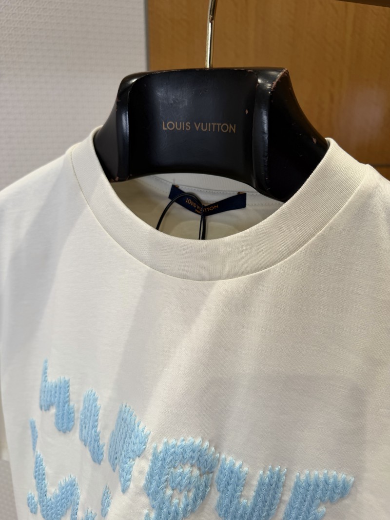 LV Crew Neck Letter Print Short-Sleeve T-Shirt 6