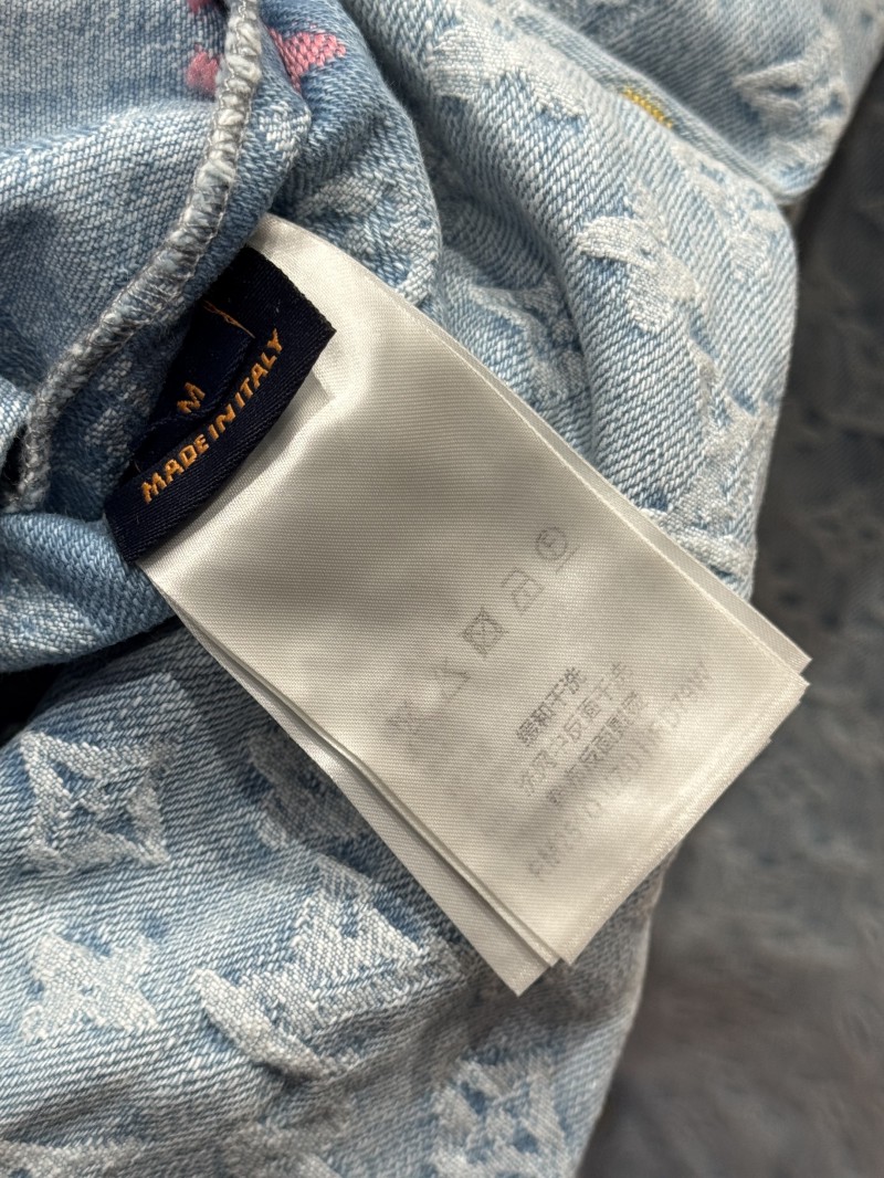 LV All-Over Print Color Jacquard Zipper Hooded Jacket 8