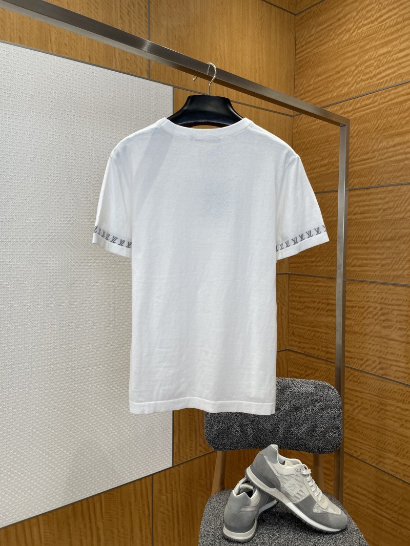 LV Logo Jacquard Short-Sleeve T-Shirt 1 1