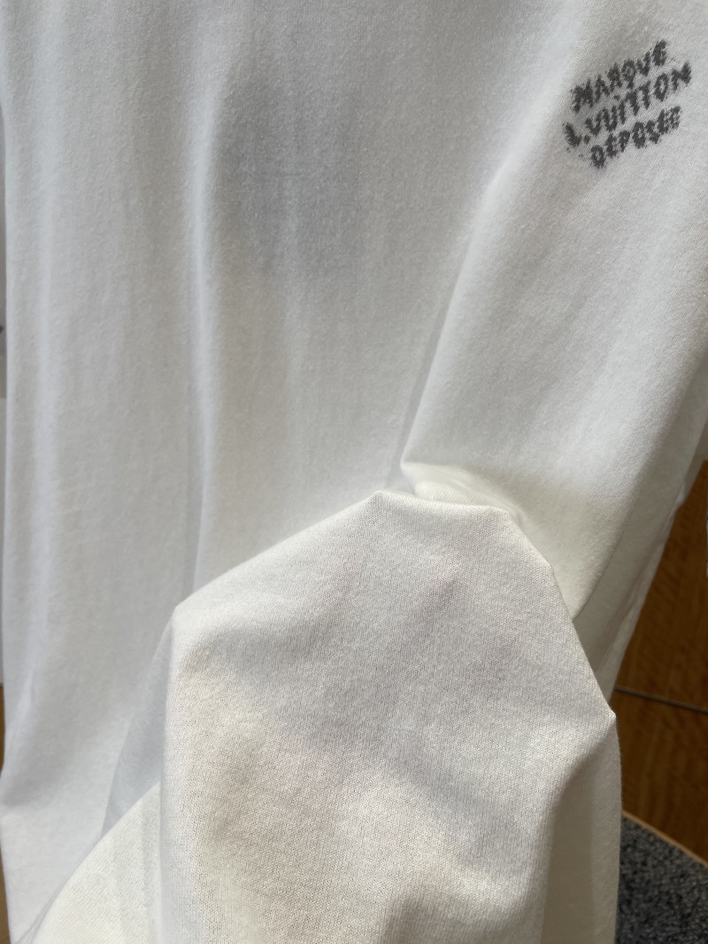 LV Logo Jacquard Short-Sleeve T-Shirt 1 4