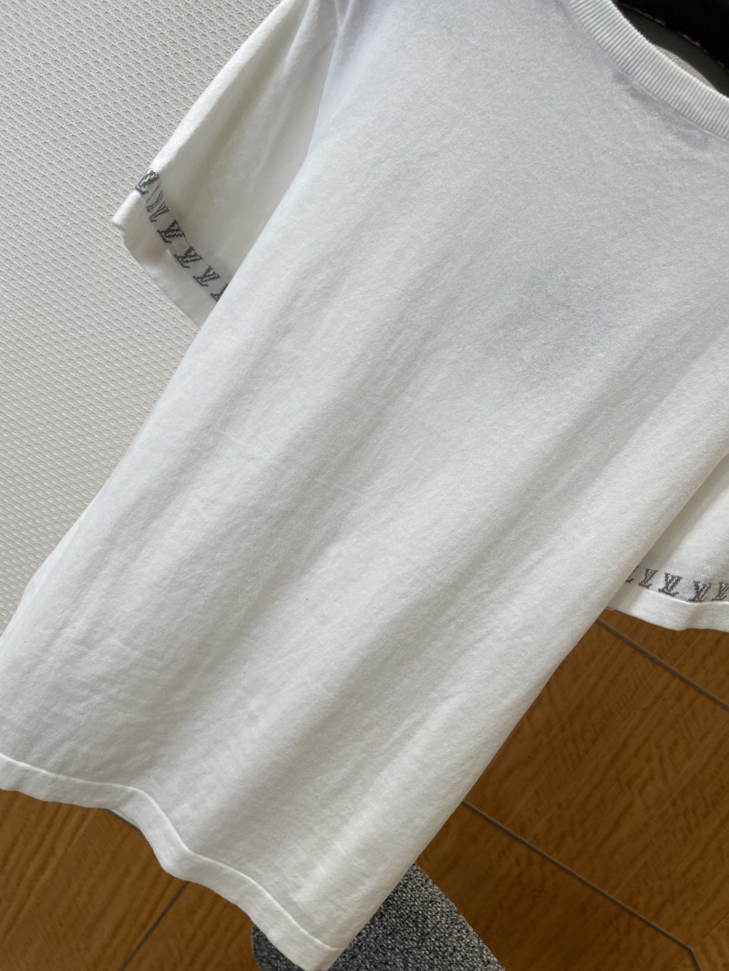 LV Logo Jacquard Short-Sleeve T-Shirt 1 6