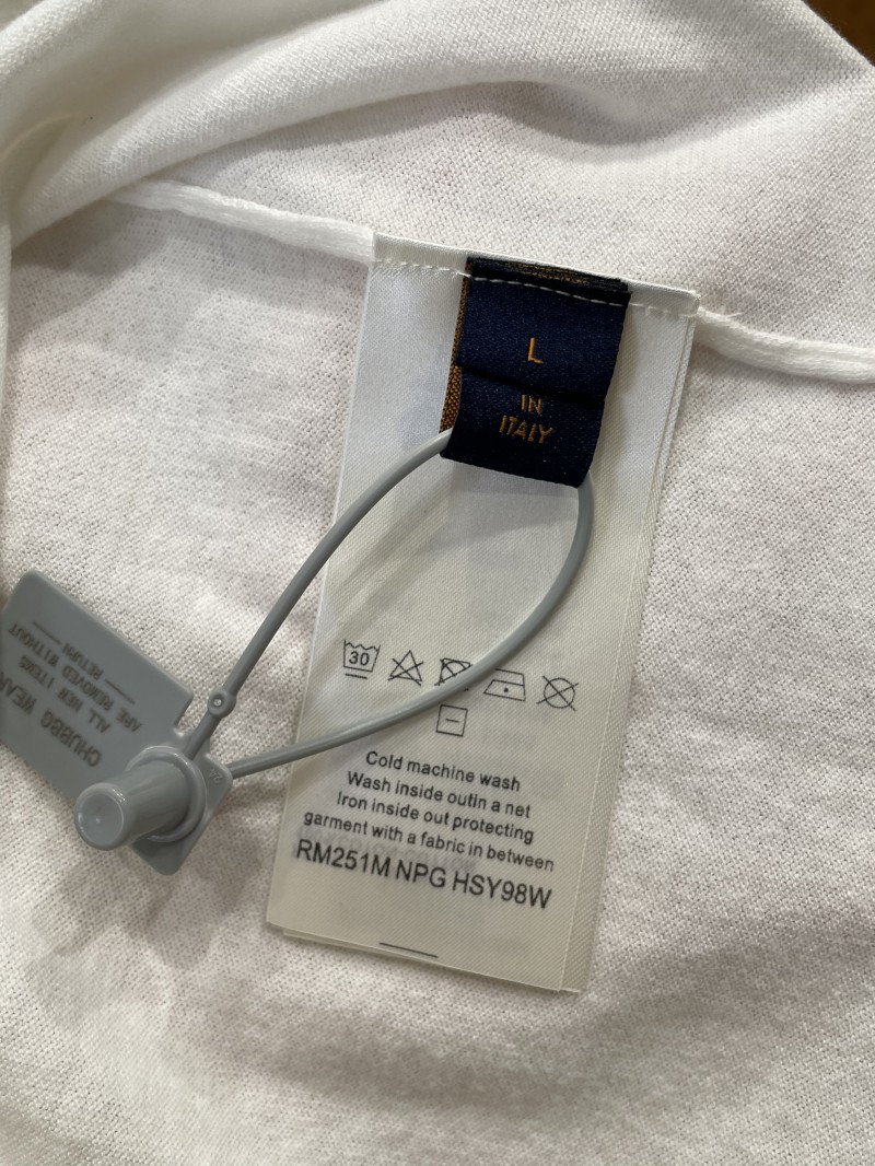 LV Logo Jacquard Short-Sleeve T-Shirt 1 8