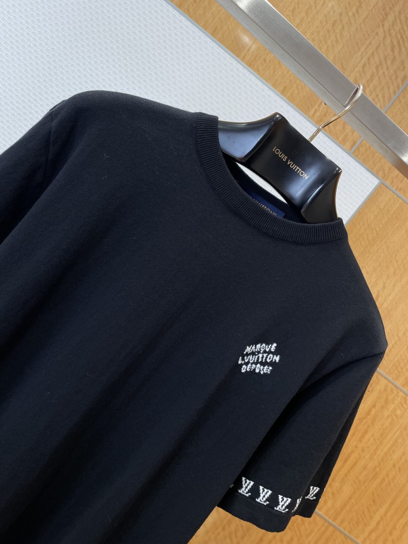 LV Logo Jacquard Short-Sleeve T-Shirt 2 2
