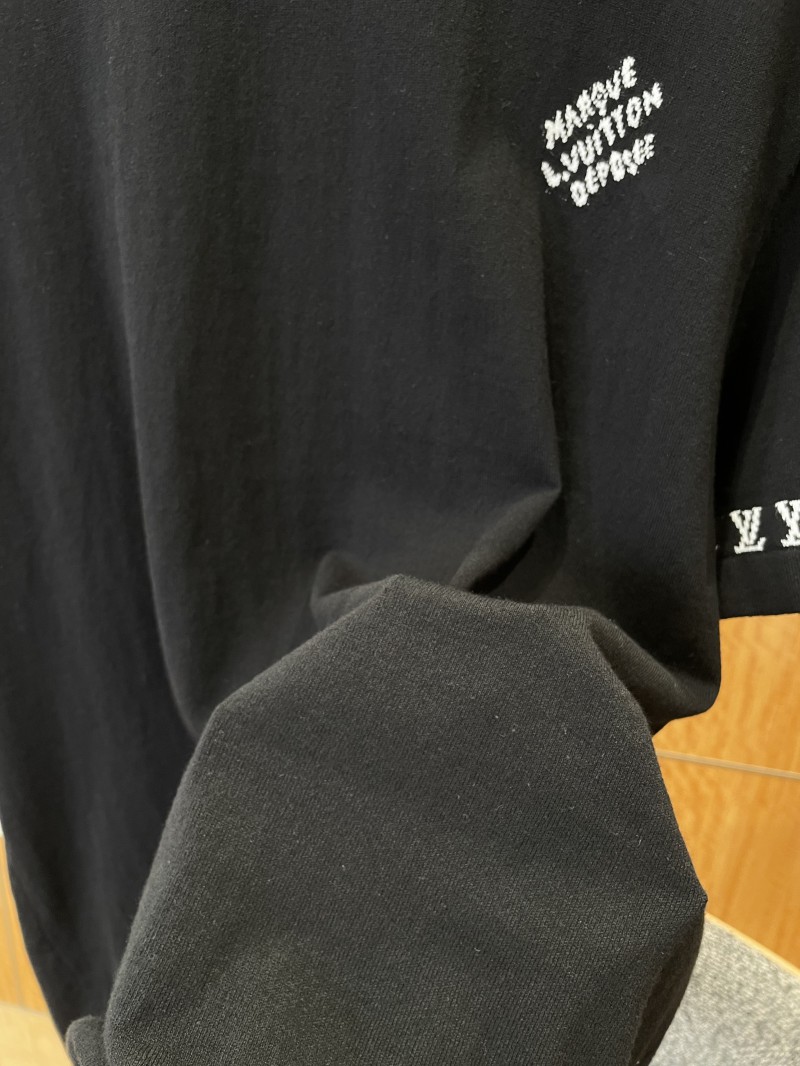 LV Logo Jacquard Short-Sleeve T-Shirt 2 4