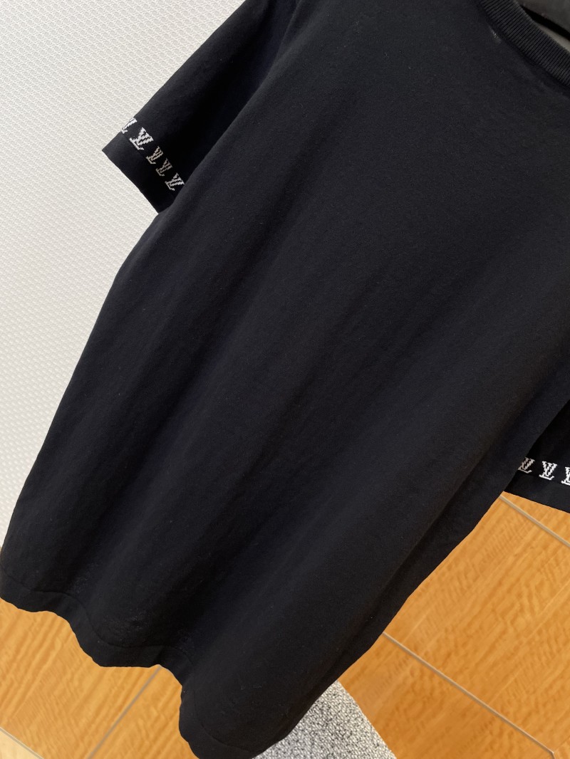 LV Logo Jacquard Short-Sleeve T-Shirt 2 6