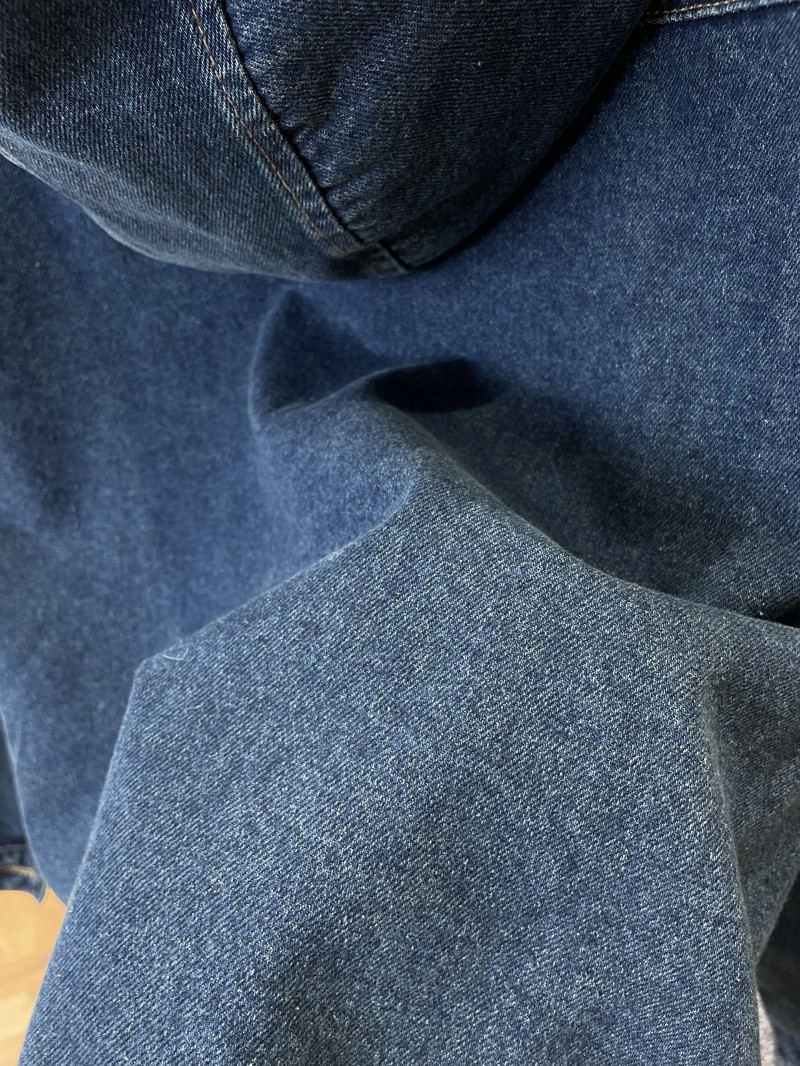 Miu Miu Logo Denim Hooded Zip-Up Jacket 7