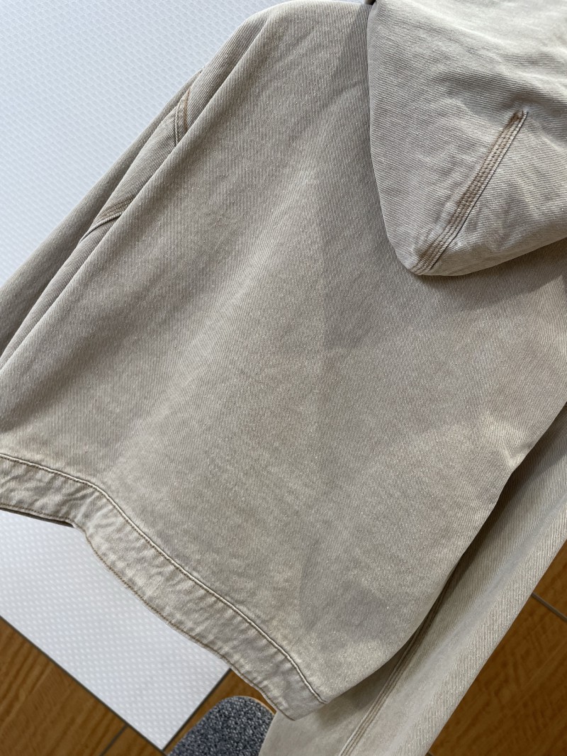 Balenciaga Cropped Hooded Denim Jacket 6