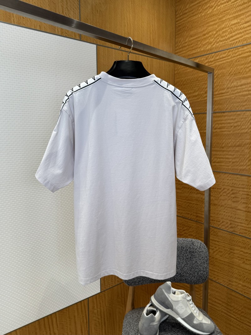 Balenciaga Plain Knit Striped Crew Neck T-Shirt 2 1