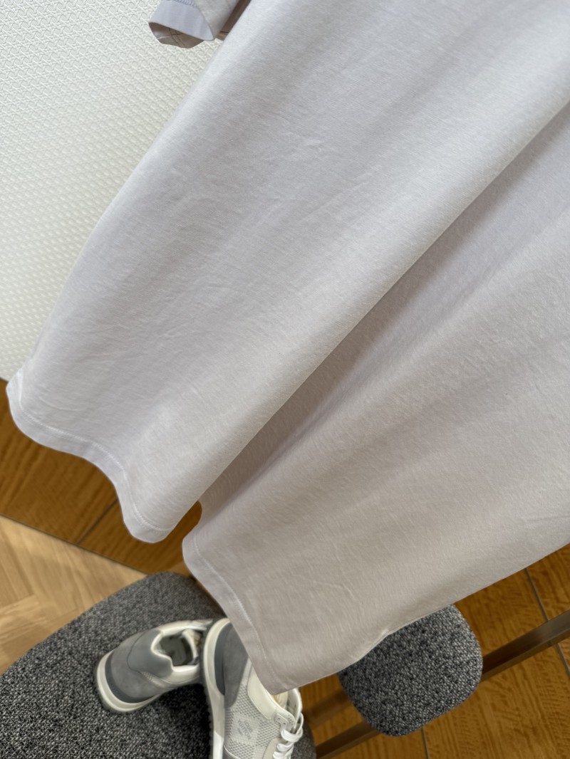 Balenciaga Plain Knit Striped Crew Neck T-Shirt 2 3